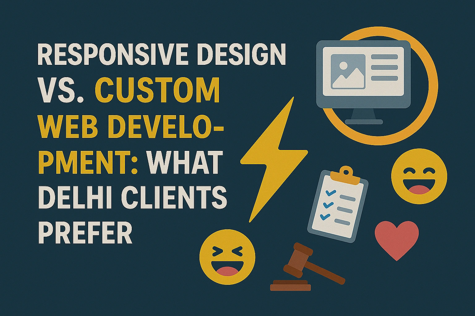Responsive Design vs. Custom Web Development: What Delhi Clients Prefer