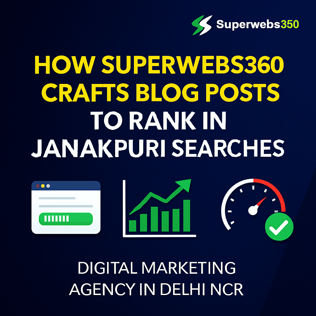 How Superwebs360 Crafts Blog Posts to Rank in Janakpuri Searches