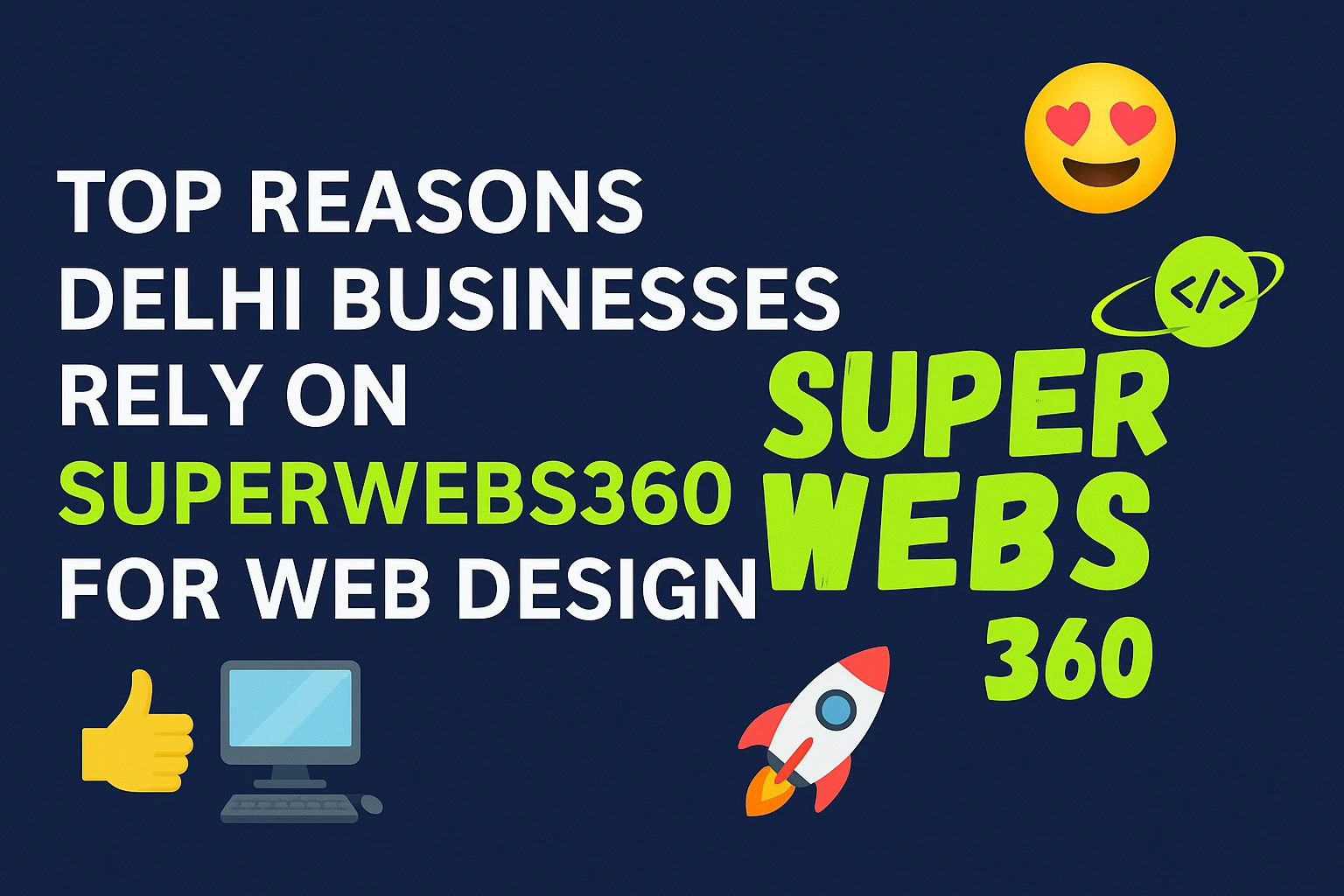 Top Reasons Delhi Businesses Rely On Superwebs360 for Web Design