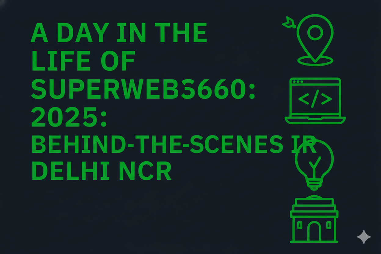 A Day in the Life of Superwebs360: Behind-the-Scenes in Delhi NCR