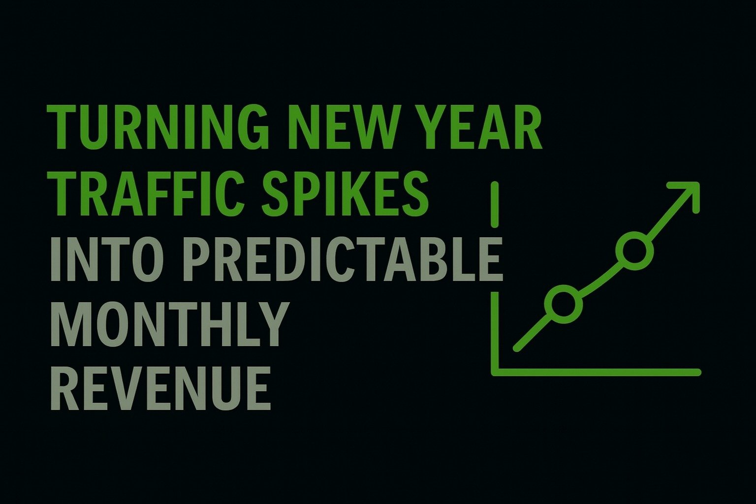 Turning New Year Traffic Spikes into Predictable Monthly Revenue