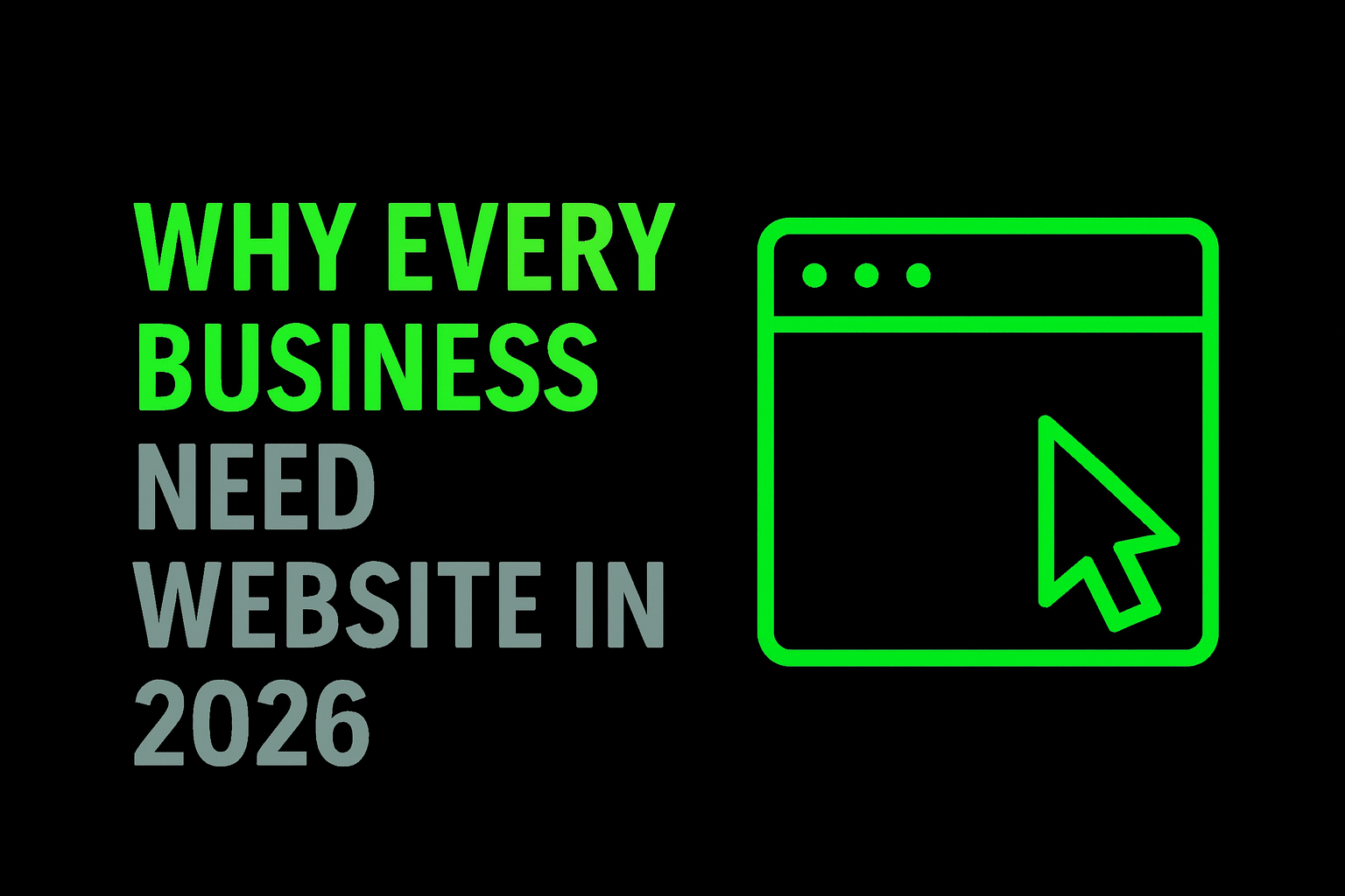 Why Every Business Needs a Website in 2026 — And What Happens If You Don't Have One