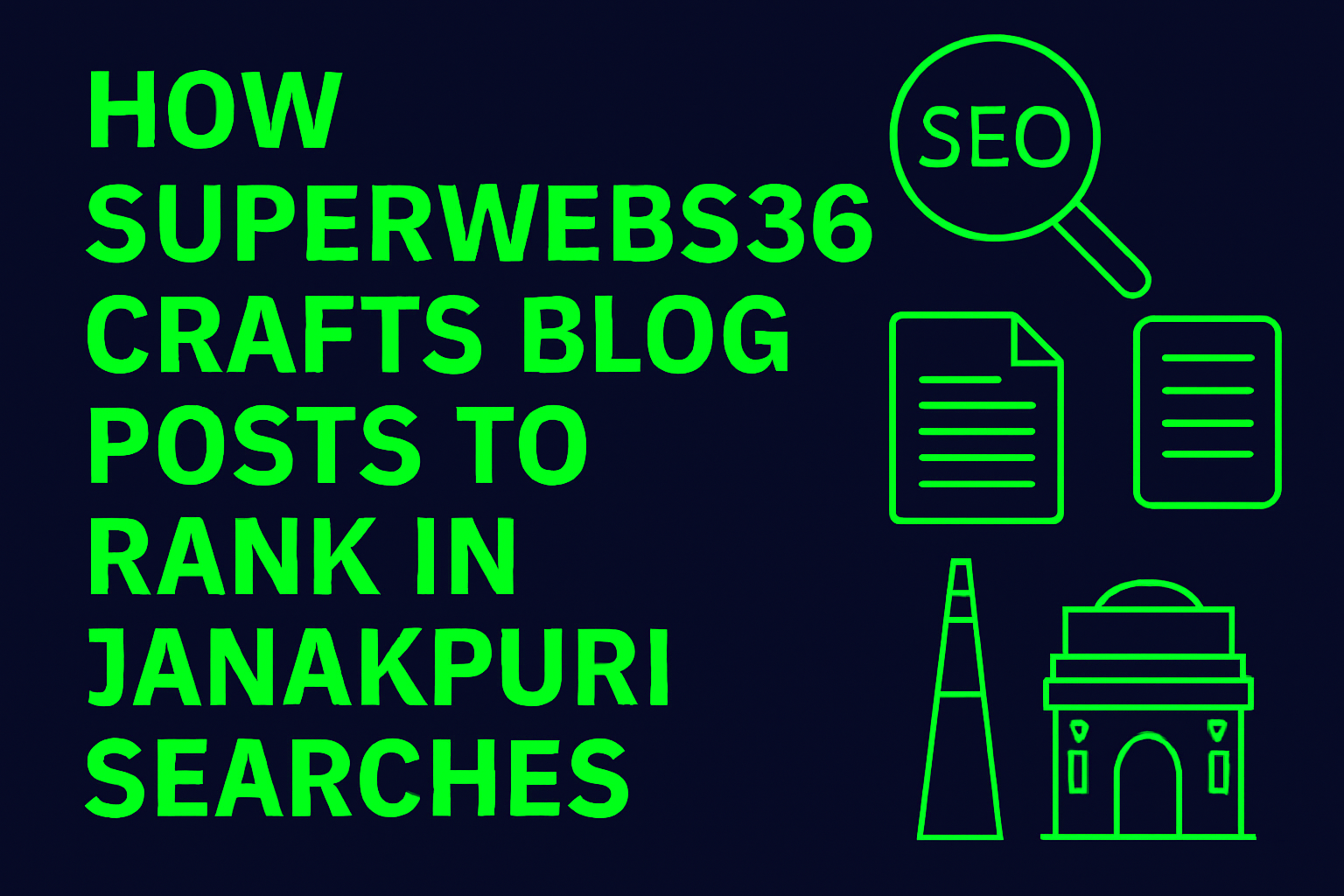 How Superwebs360 Crafts Blog Posts to Rank in Janakpuri Searches